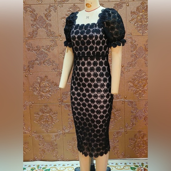 NWOT Off-the-Shoulder Black Lace Cocktail Dress XL - Picture 3 of 7